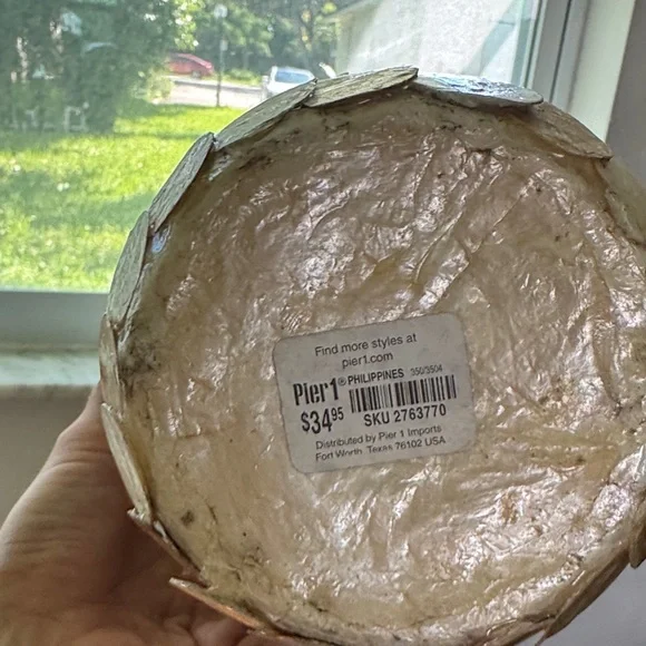 Pier 1 Iridescent Shell Vase - Picture 2 of 6